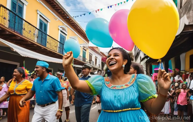포르투갈어 사용 인구 - A vibrant and energetic street festival scene in Brazil during the day, inspired by the spirit of Ca...
