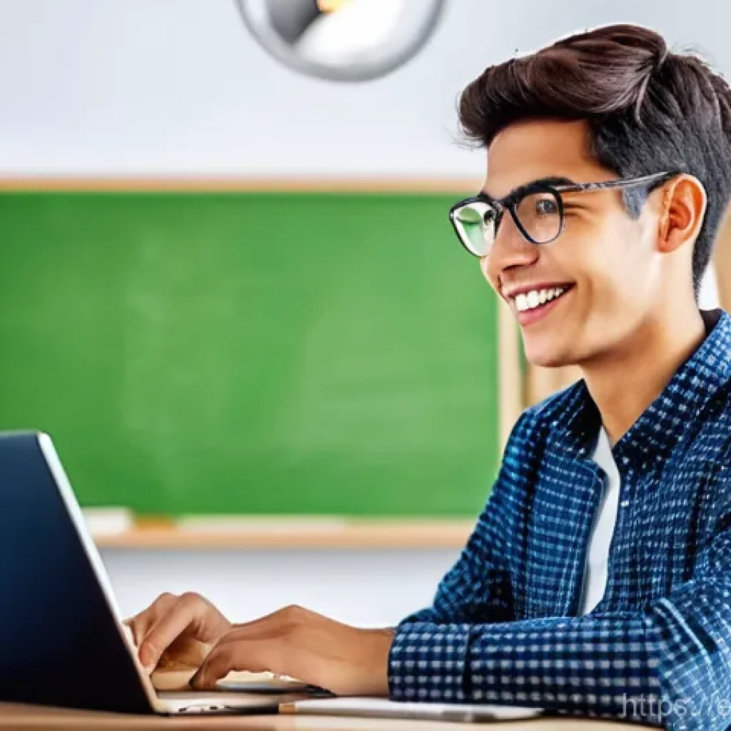 포르투갈어 DIPLE 시험 - **"Confident Oral Communication Practice"**: A young adult (late teens to early twenties), dressed i...