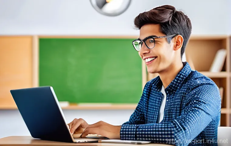 포르투갈어 DIPLE 시험 - **"Confident Oral Communication Practice"**: A young adult (late teens to early twenties), dressed i...
